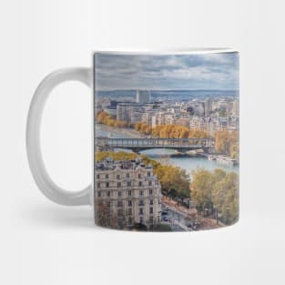 Paris city and Seine Mug